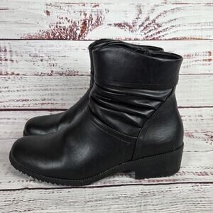 princess polly baby blue dress Low heel ankle boots woman heel 2 cm black leather